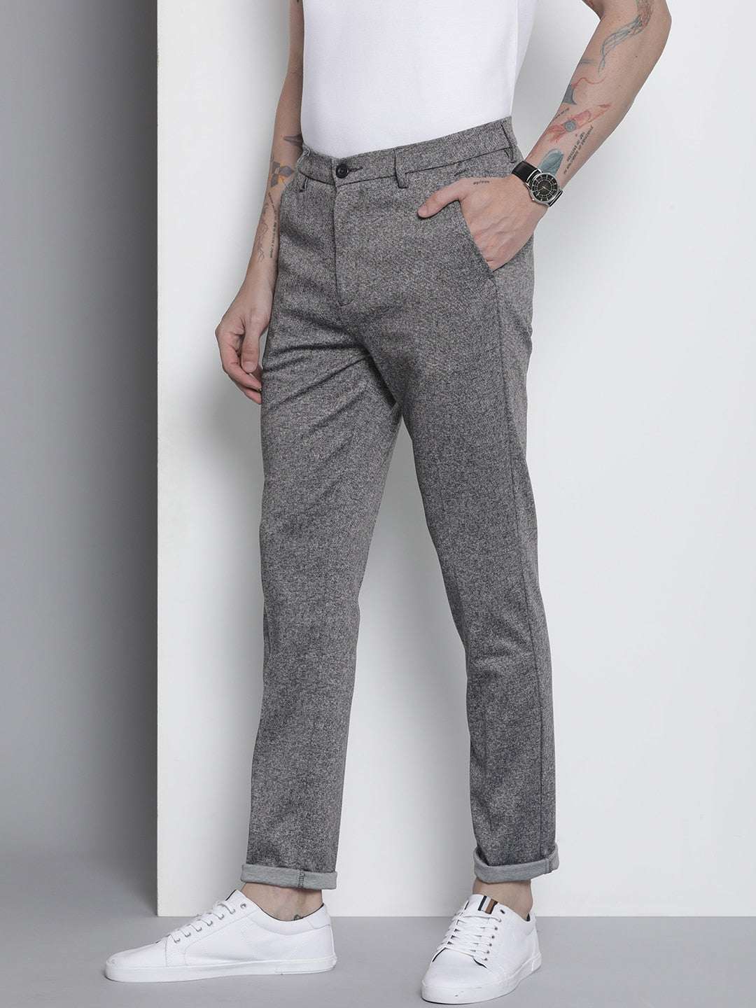 Shop Men Knitted Formal Trouser Online.