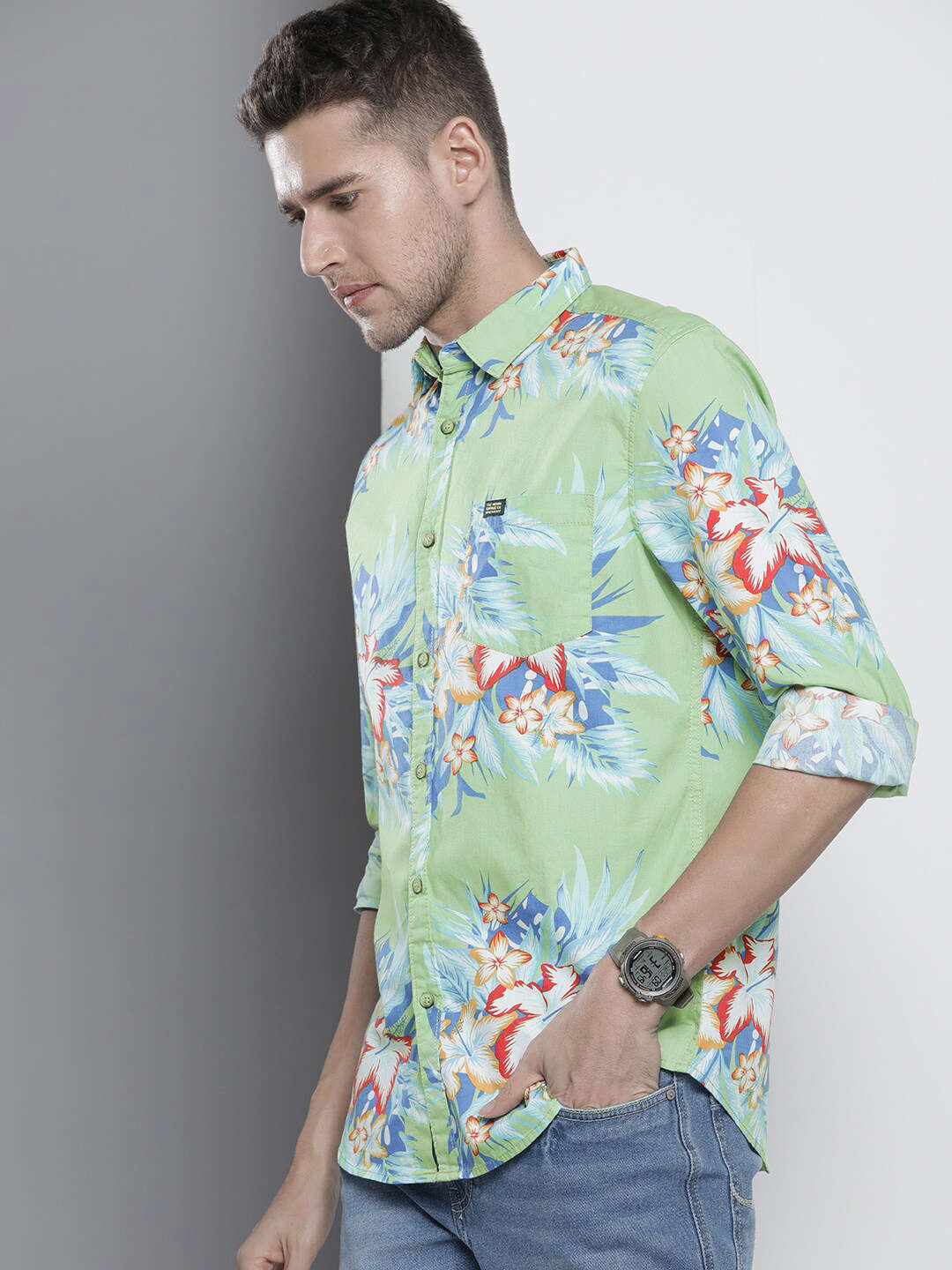 Shop Men Printed Shirt Online.