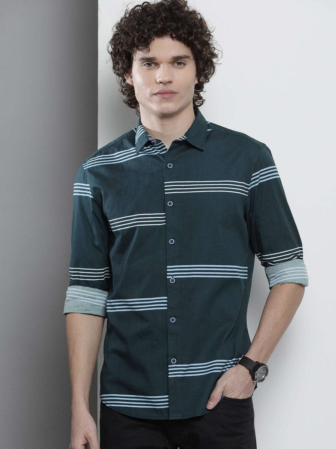 Shop Men Striped Shirt Online.