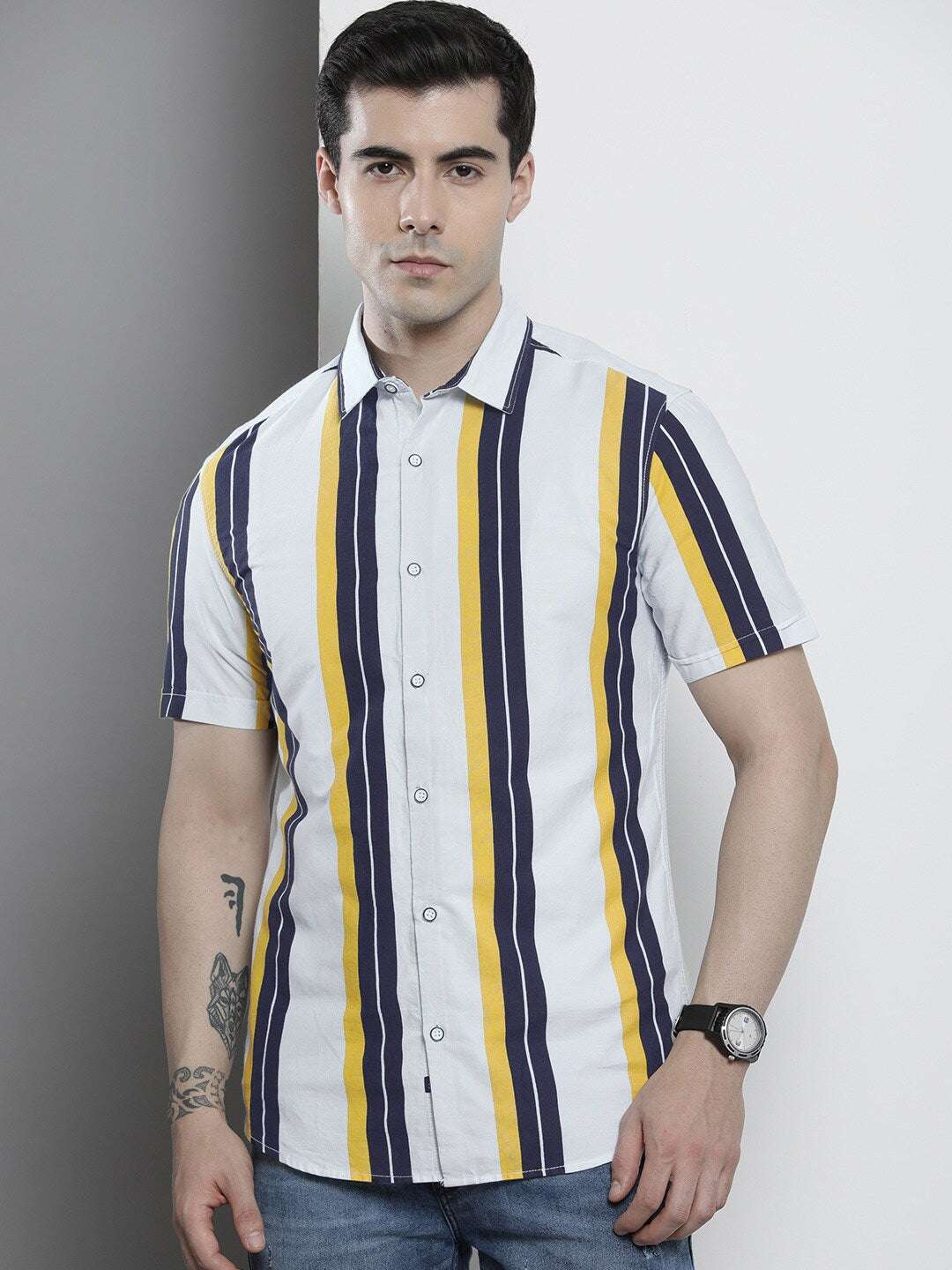 Shop Men Striped Shirt Online.