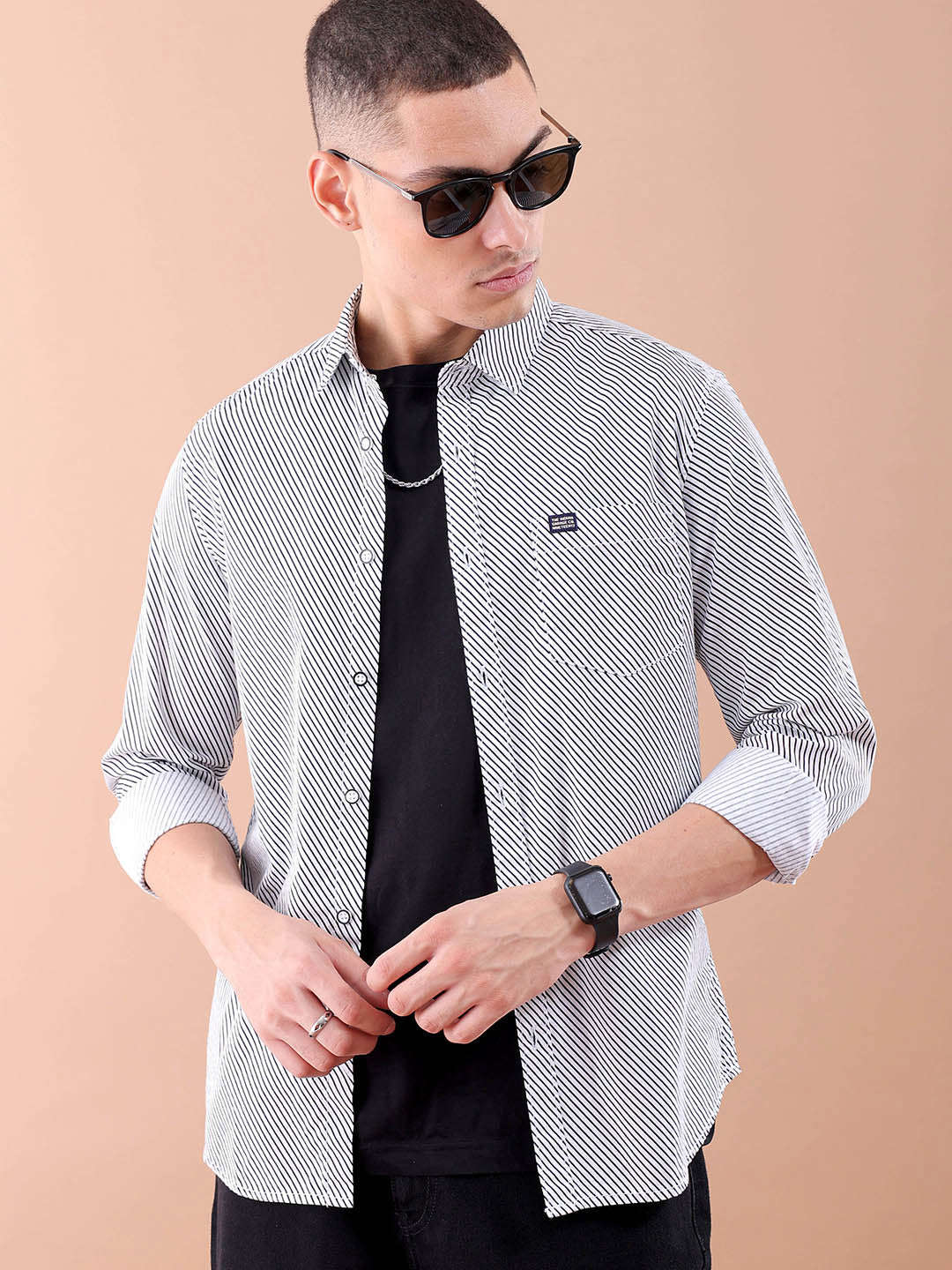 Shop Men Striped Shirt Online.