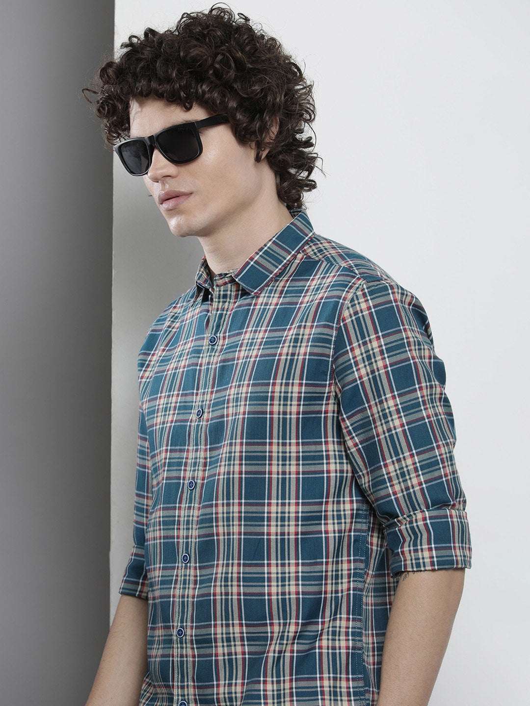 Shop Men Checked Shirt Online.