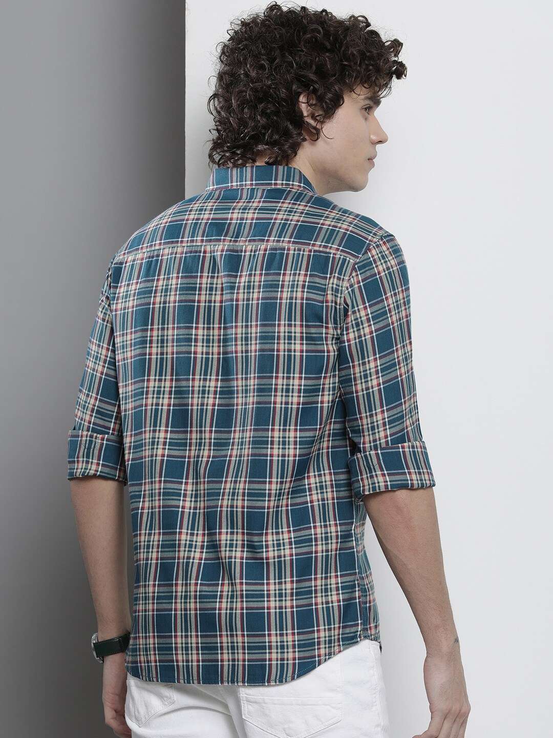 Shop Men Checked Shirt Online.