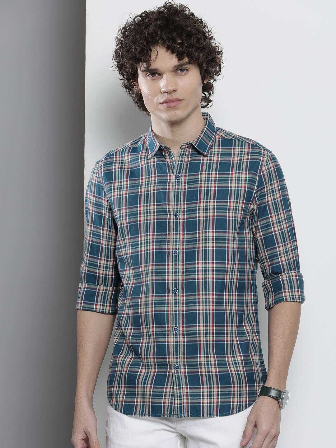 Shop Men Checked Shirt Online.