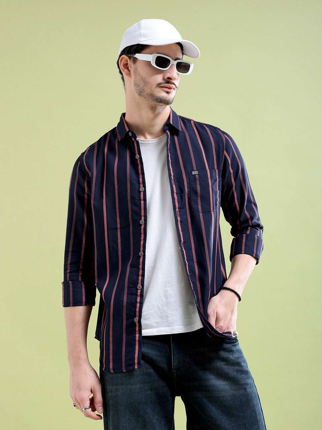 Shop Men Striped Shirt Online.