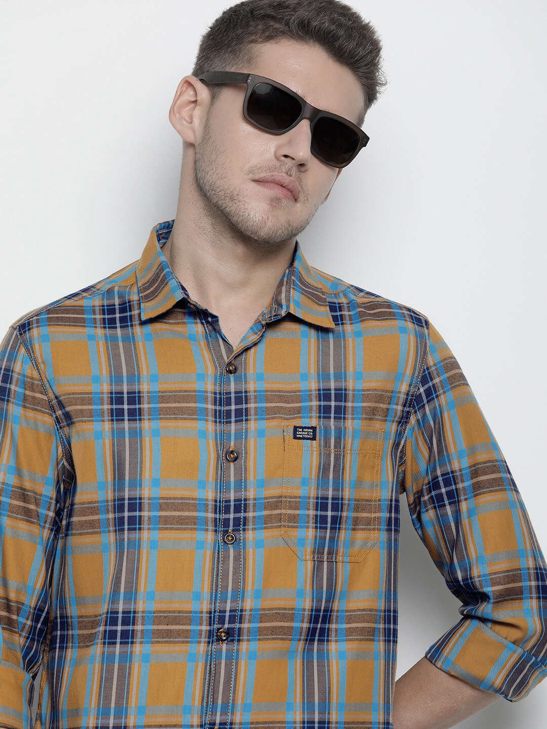 Shop Men Checked Shirt Online.