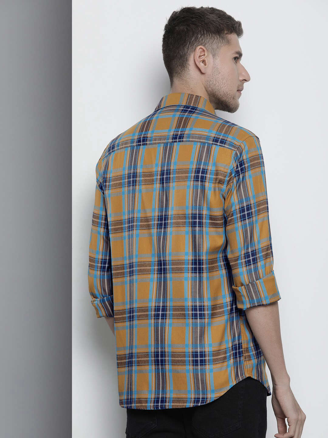 Shop Men Checked Shirt Online.