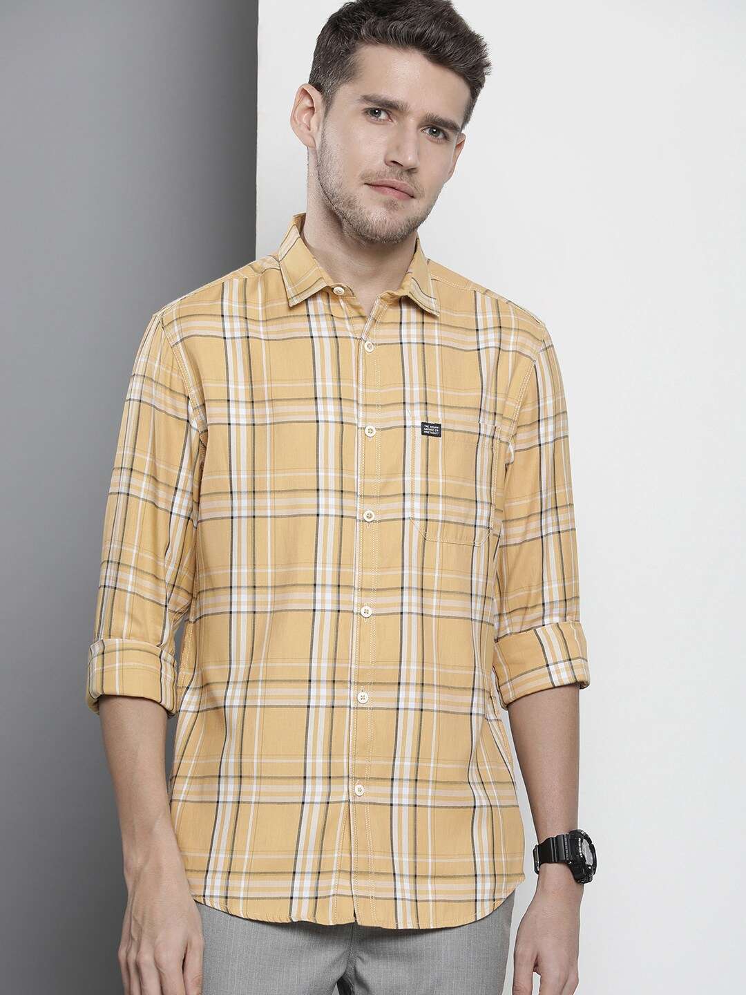 Shop Men Checked Shirt Online.