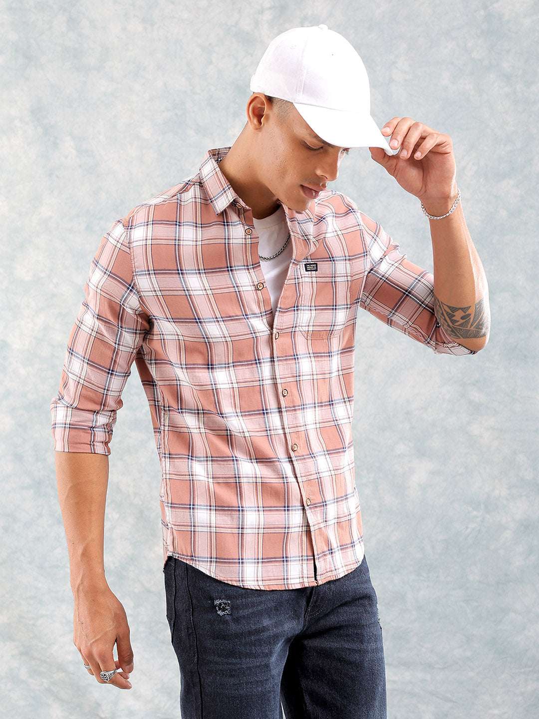 Shop Men Checked Shirt Online.