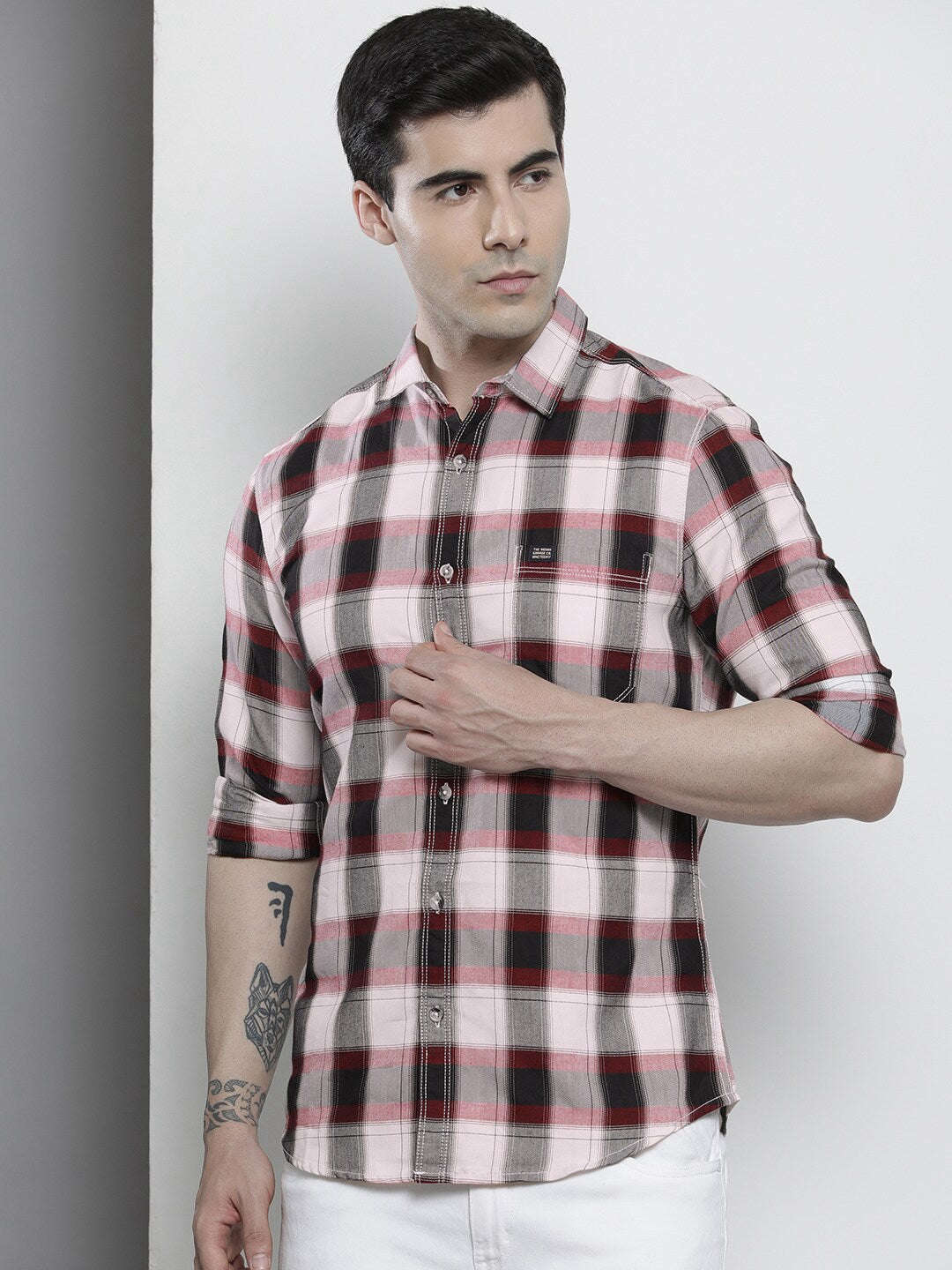 Shop Men Checkered Shirt Online.