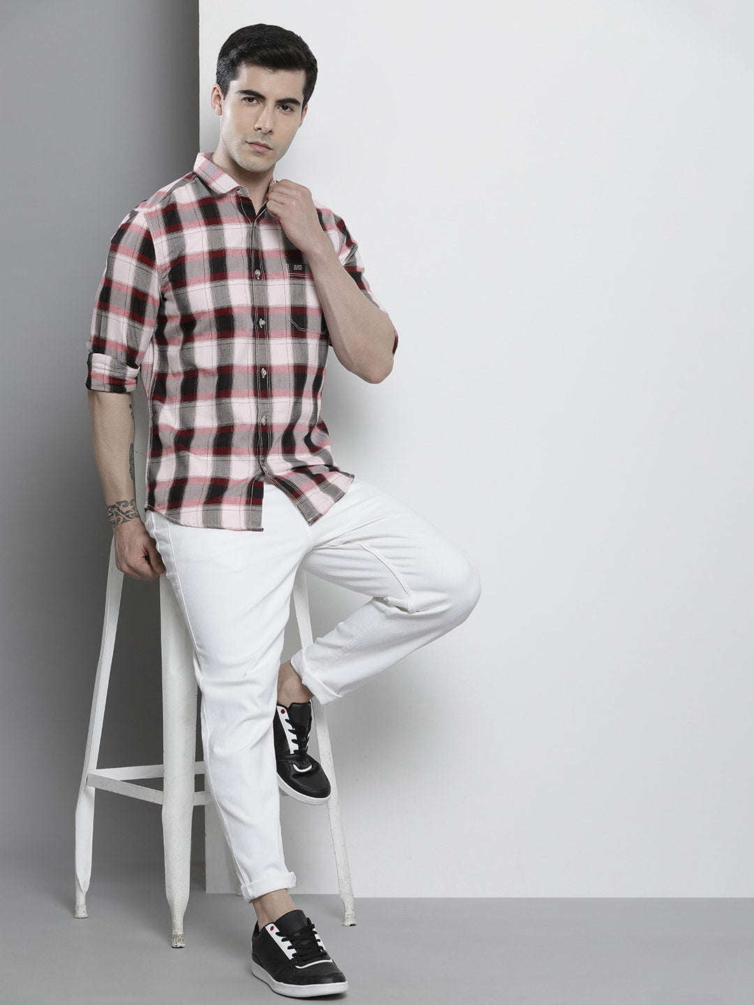 Shop Men Checkered Shirt Online.