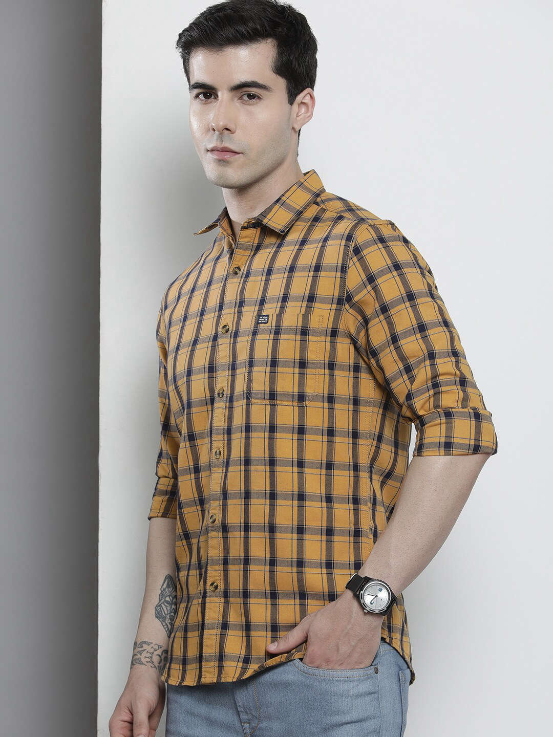 Shop Men Check Shirt Online.