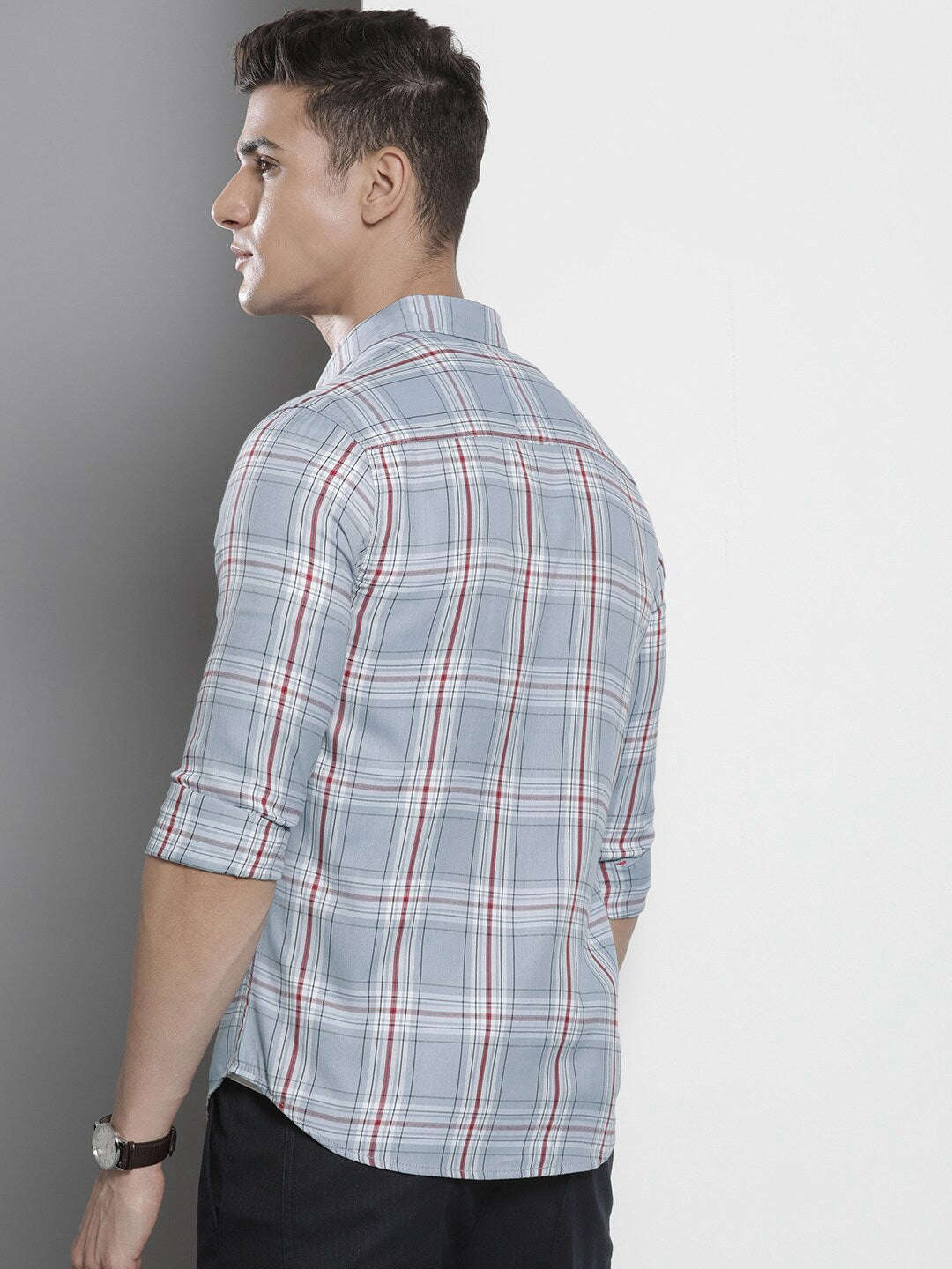 Shop Men Checked Shirt Online.