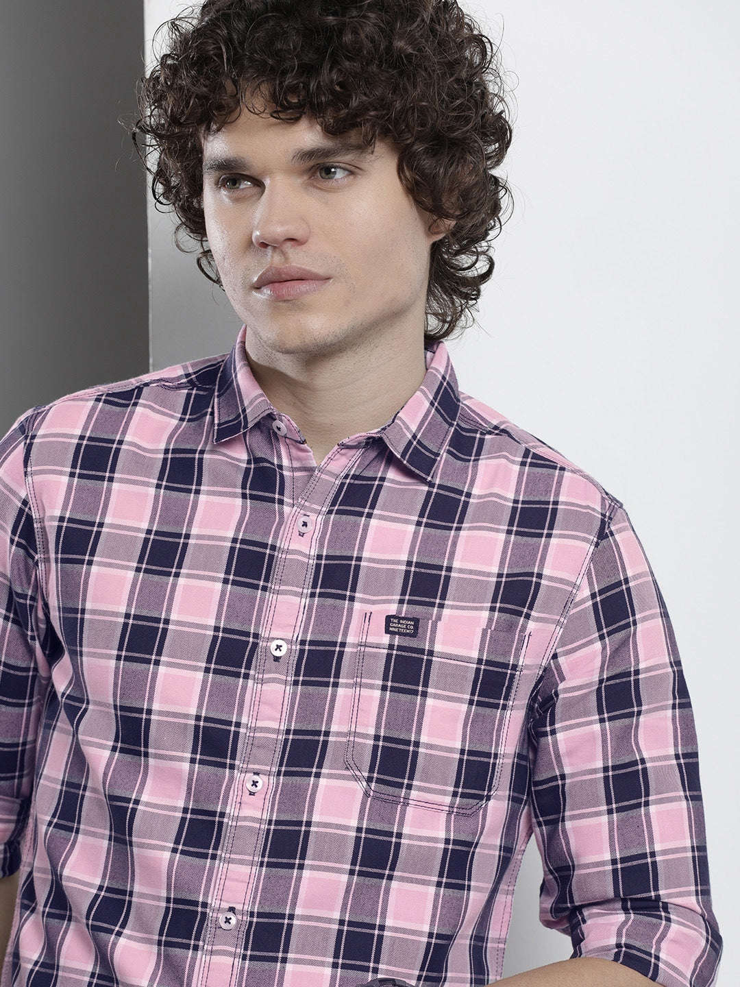 Shop Men Checked Shirt Online.