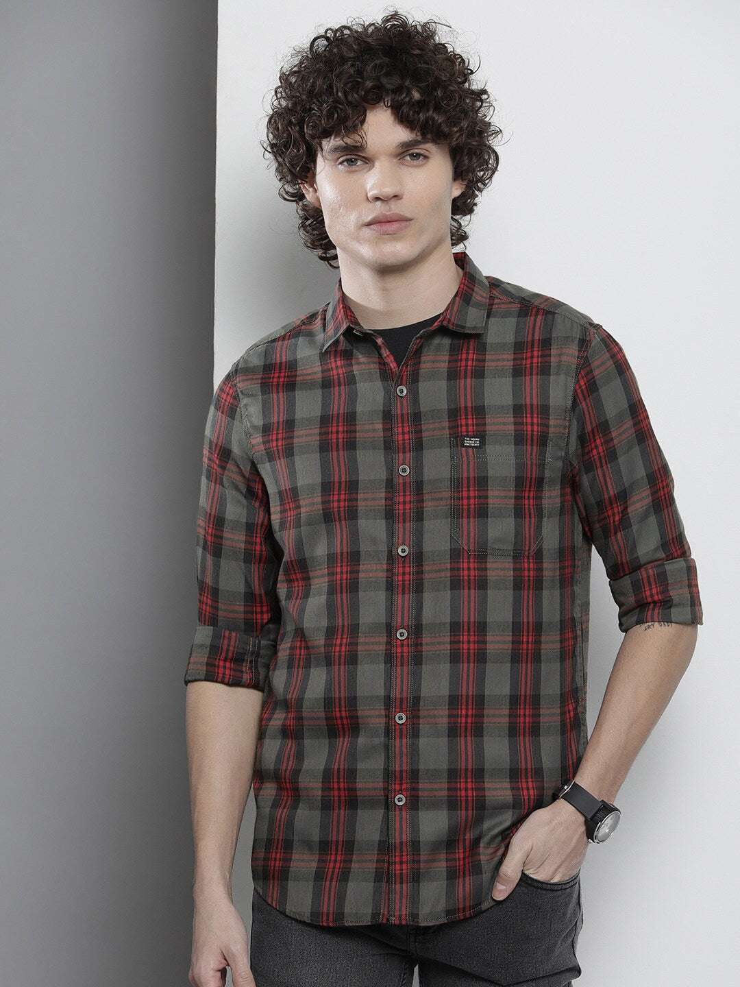 Shop Men Check Shirt Online.