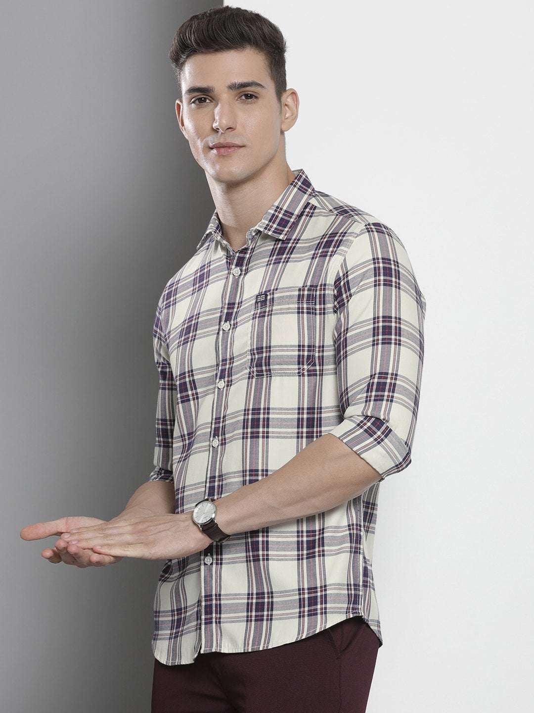 Shop Men Checkered Shirt Online.