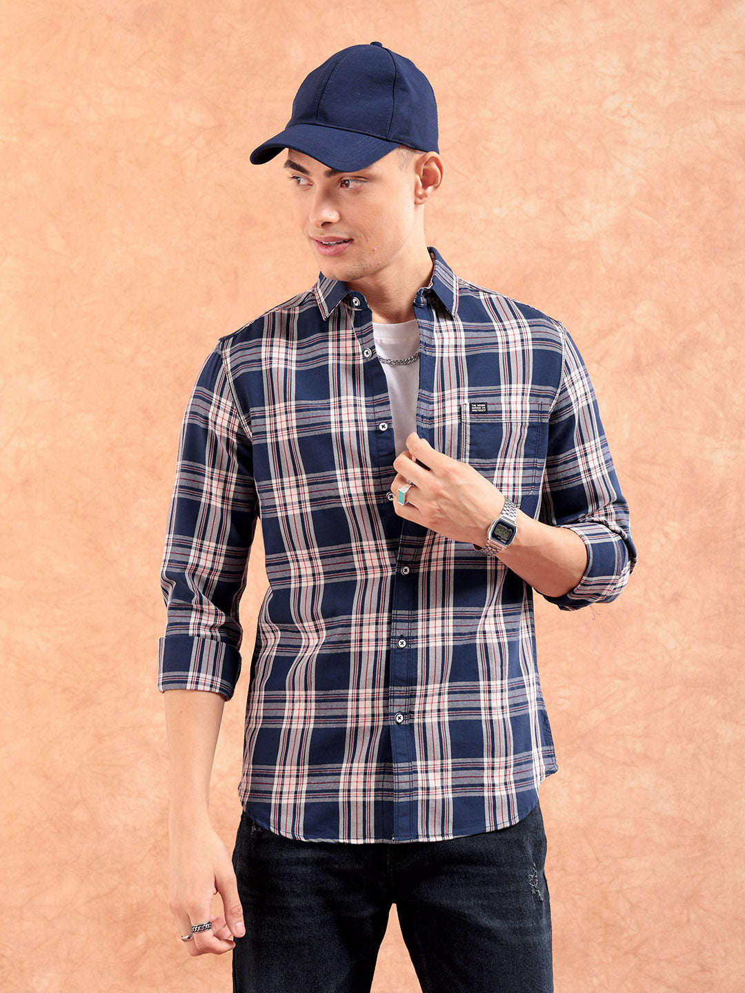 Shop Men Checkered Shirt Online.