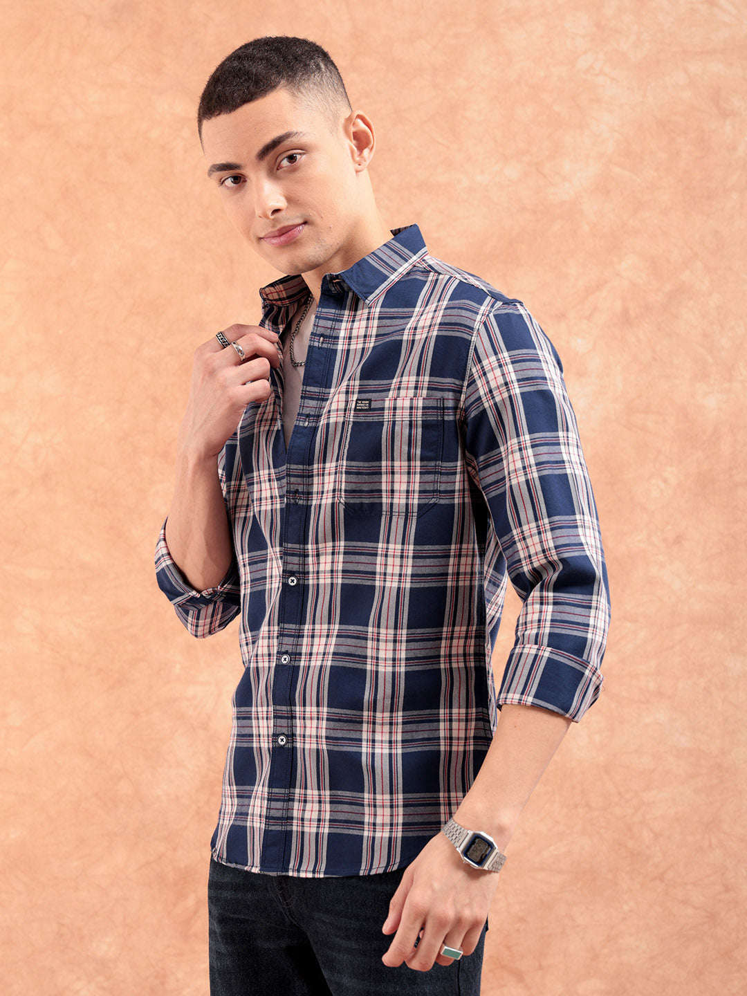 Shop Men Checkered Shirt Online.