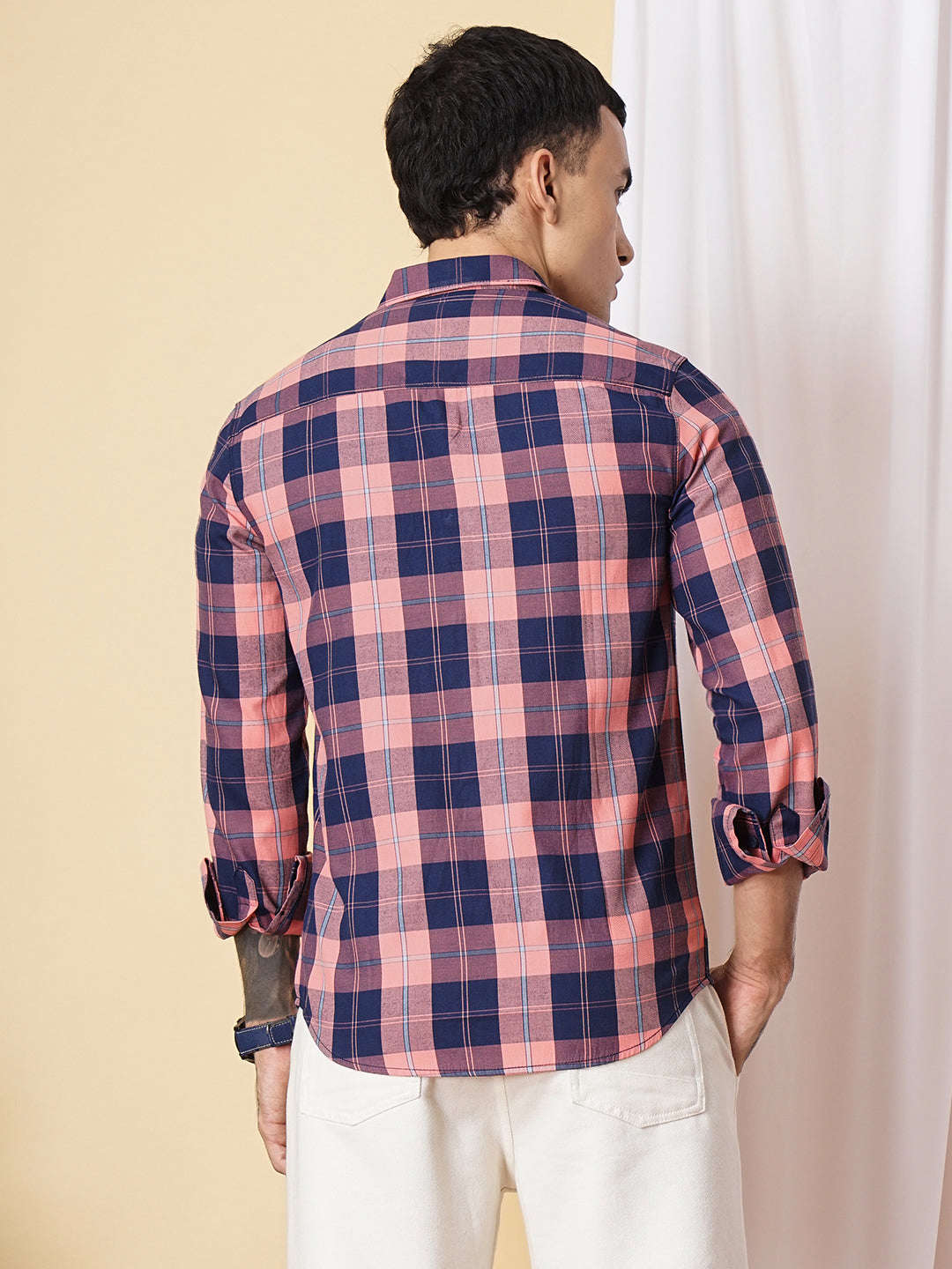 Shop Men Checked Shirt Online.