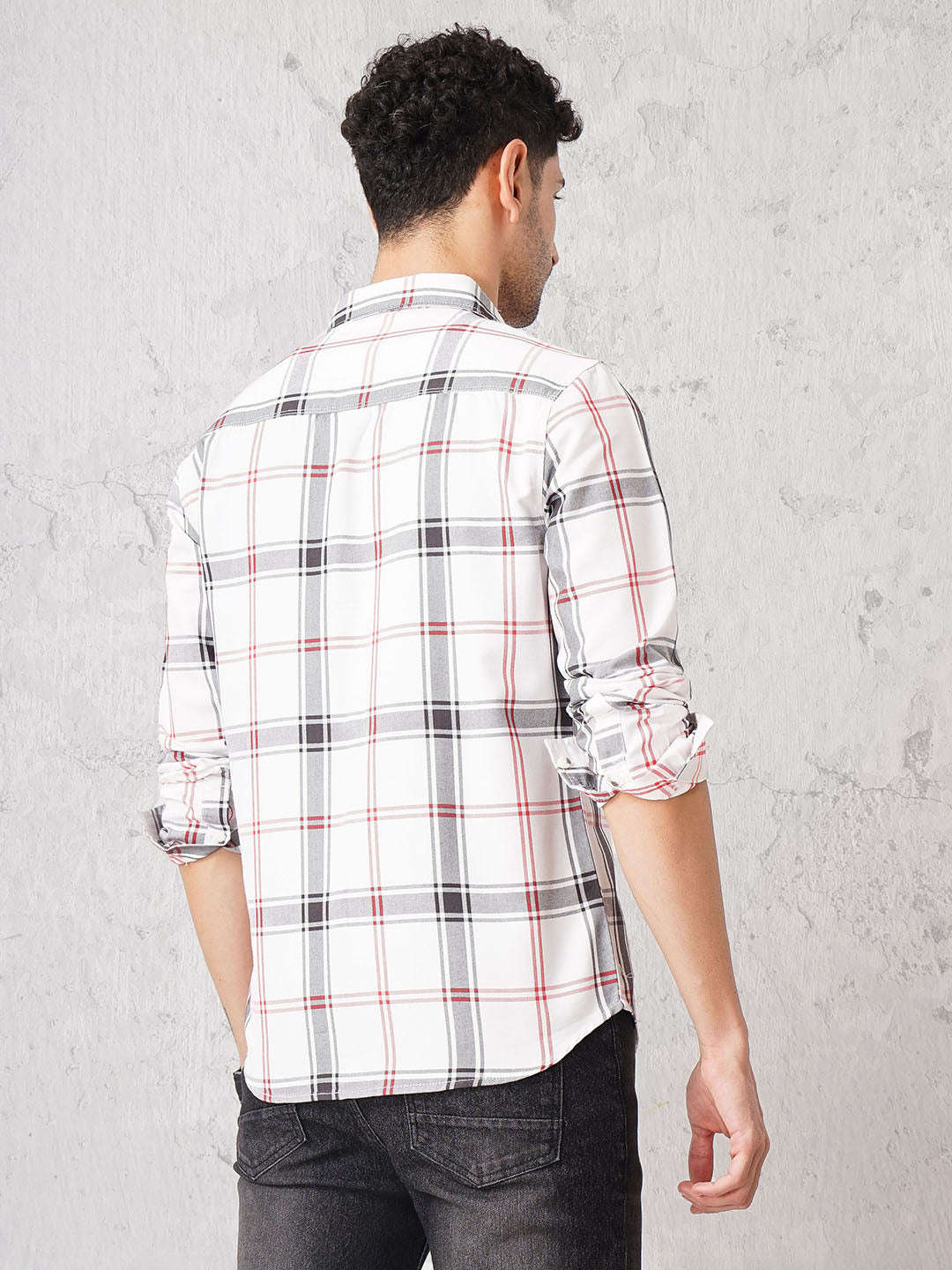 Shop Men Checked Shirt Online.