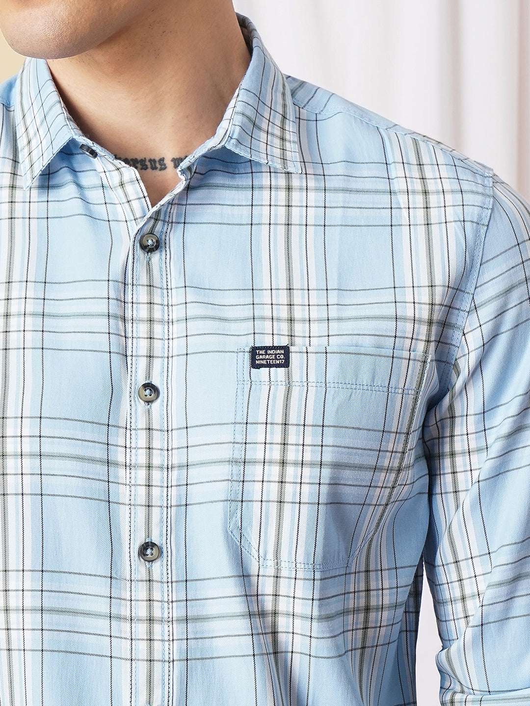 Shop Men Checked Shirt Online.