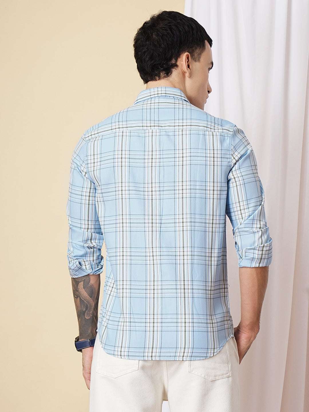 Shop Men Checked Shirt Online.