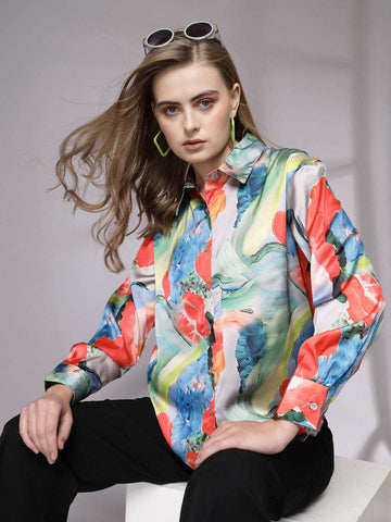 Shop Women Printed Shirt Online.