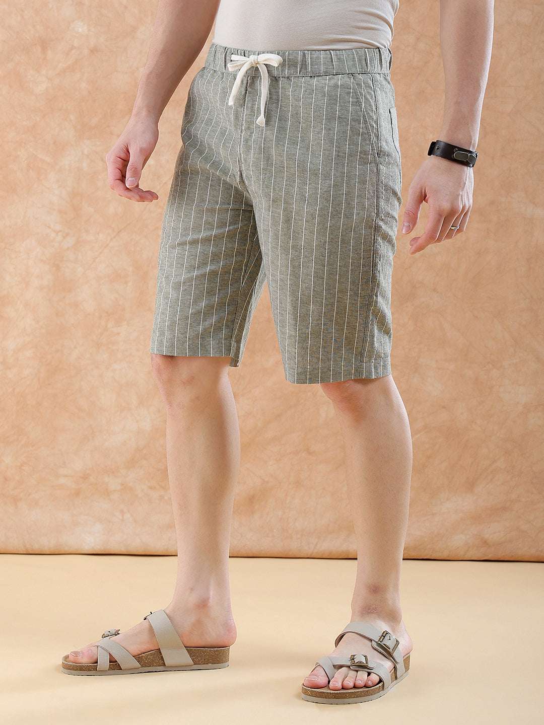 Shop Men Striped Shorts Online.