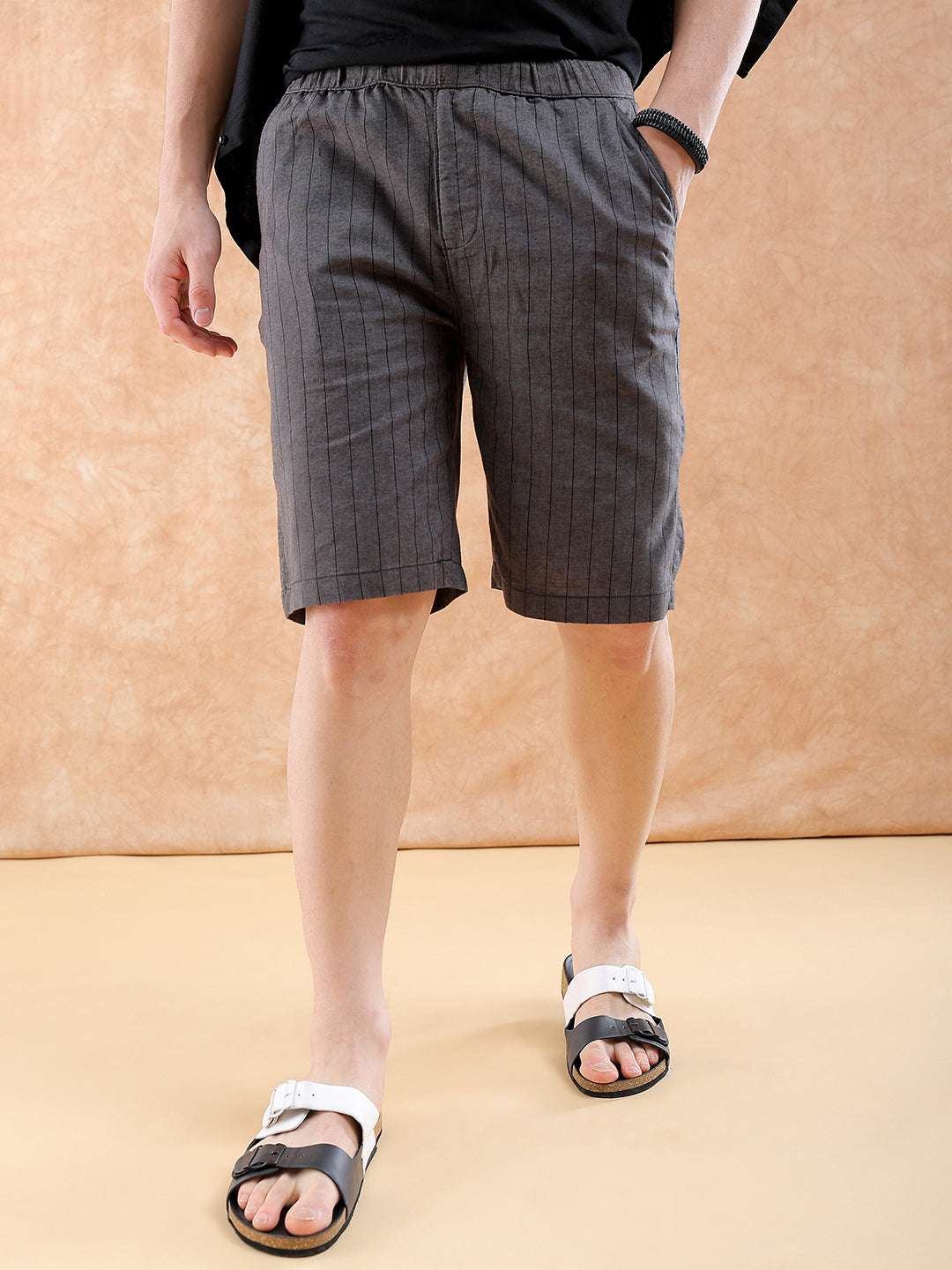 Shop Men Striped Shorts Online.