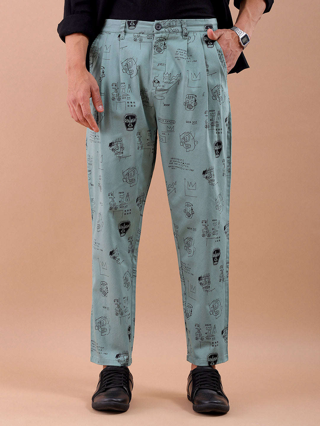 Shop Men Printed Trouser Online.