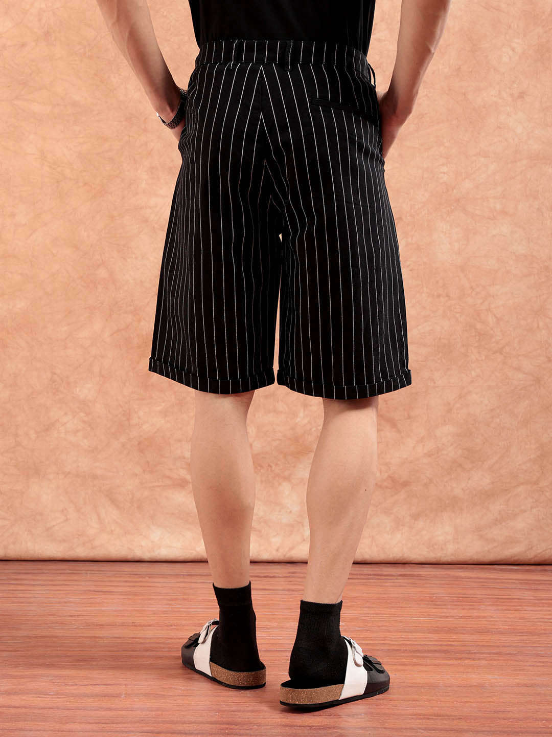 Shop Men Striped Shorts Online.