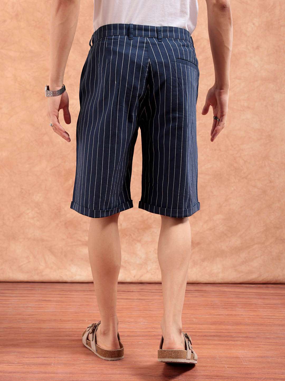 Men Striped Shorts