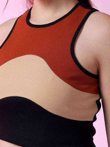 Shop Women Colourblocked Top Online.