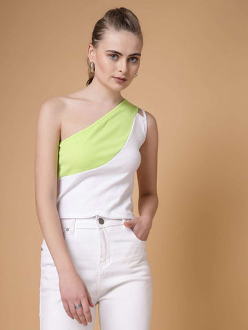 Shop Women Colourblocked Top Online.