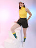 Shop Women Sleeveless Hign Neck Rib Top Online.