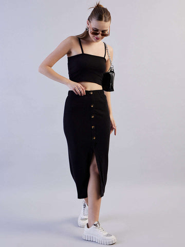 Shop Women Solid Co-Ords Set Online.