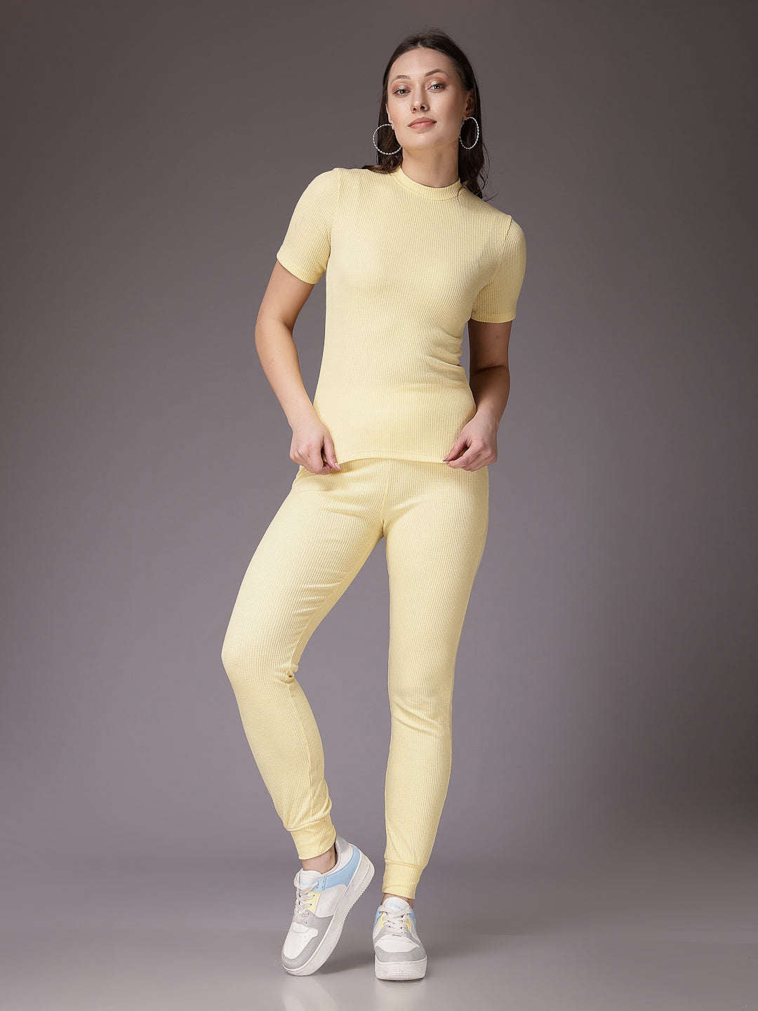 Shop Women Solid Co-Ords Set Online.