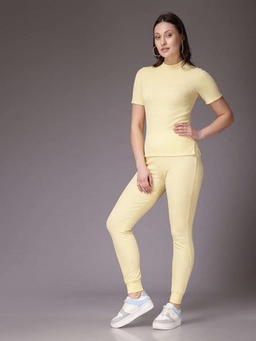 Shop Women Solid Co-Ords Set Online.