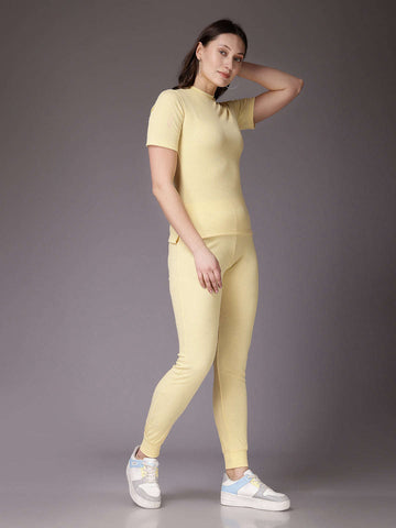 Shop Women Solid Co-Ords Set Online.