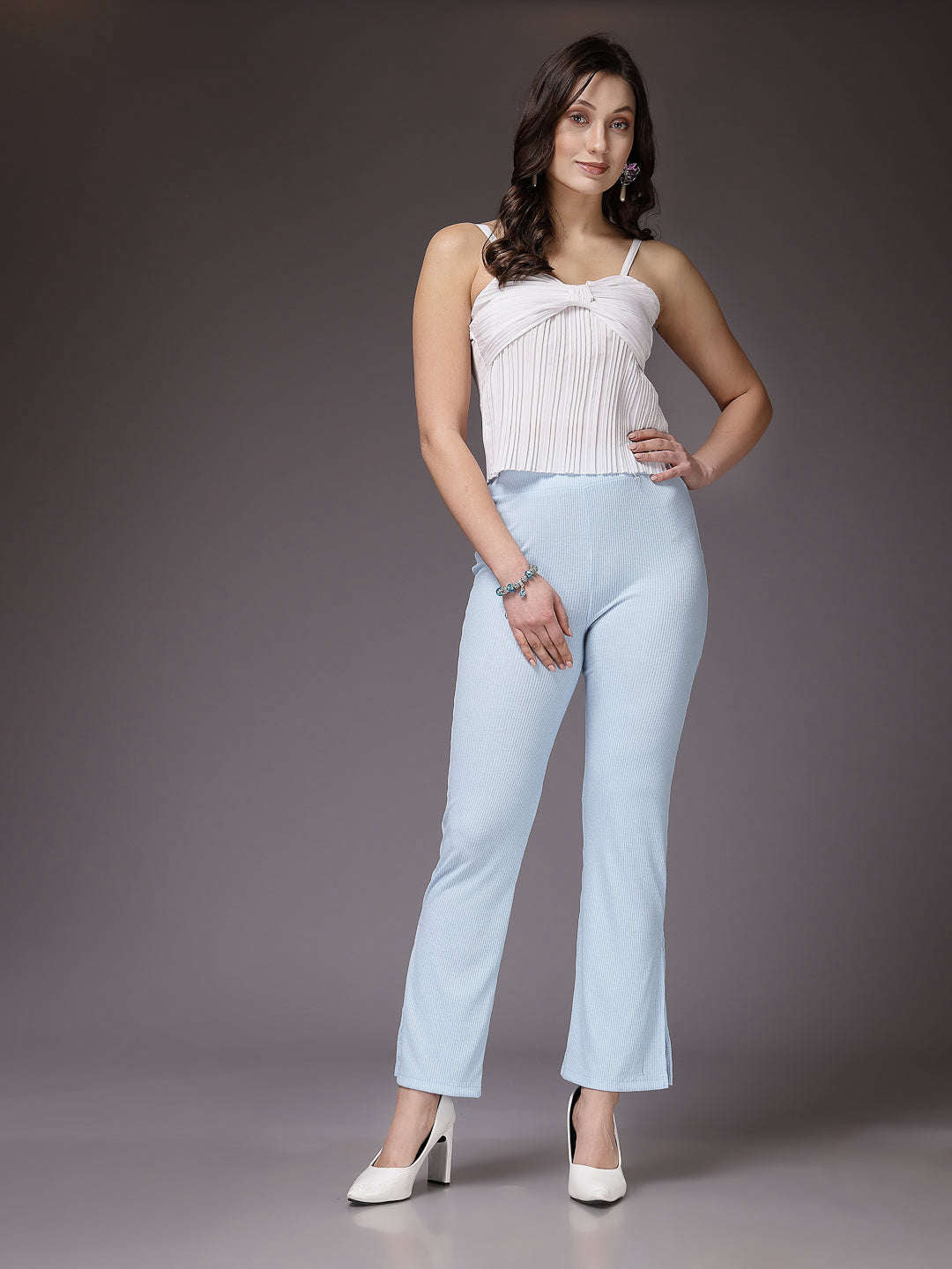 Shop Women Solid Trouser Online.