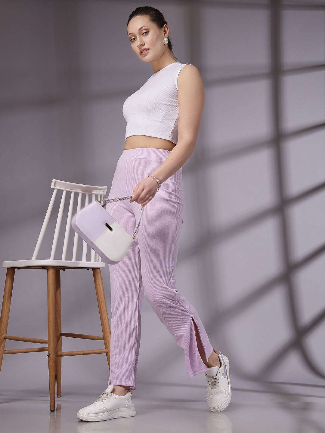 Shop Women Solid Trouser Online.