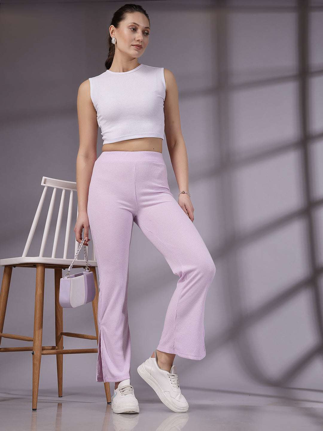 Shop Women Solid Trouser Online.