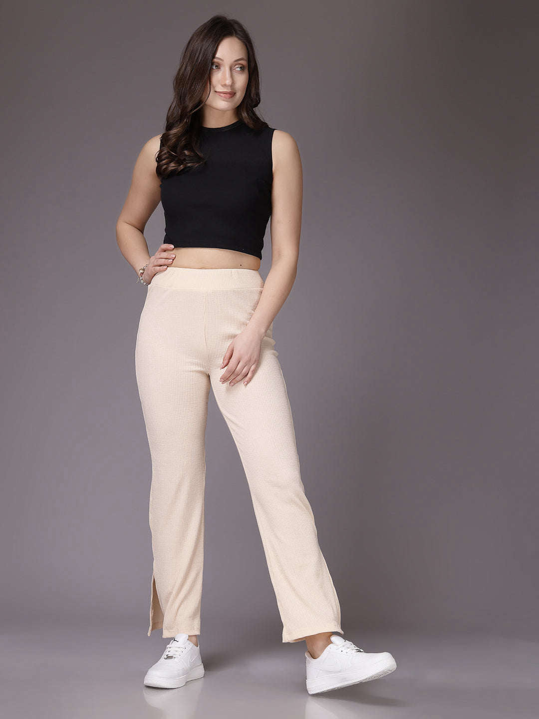 Shop Women Solid Trouser Online.