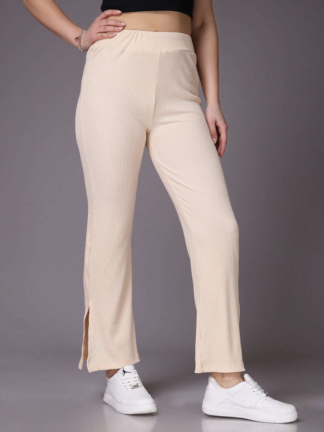 Shop Women Solid Trouser Online.