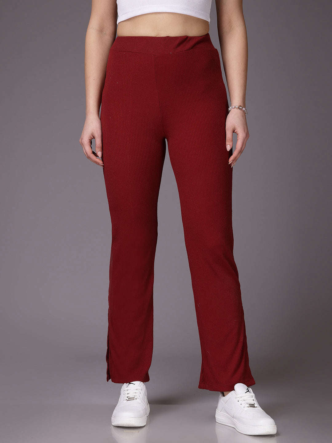 Shop Women Solid Trouser Online.