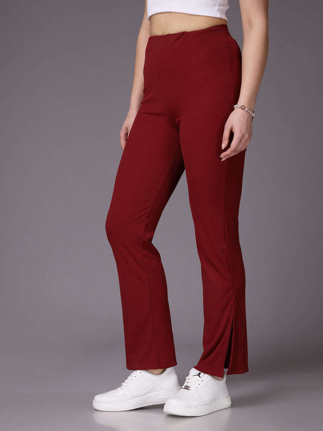 Shop Women Solid Trouser Online.