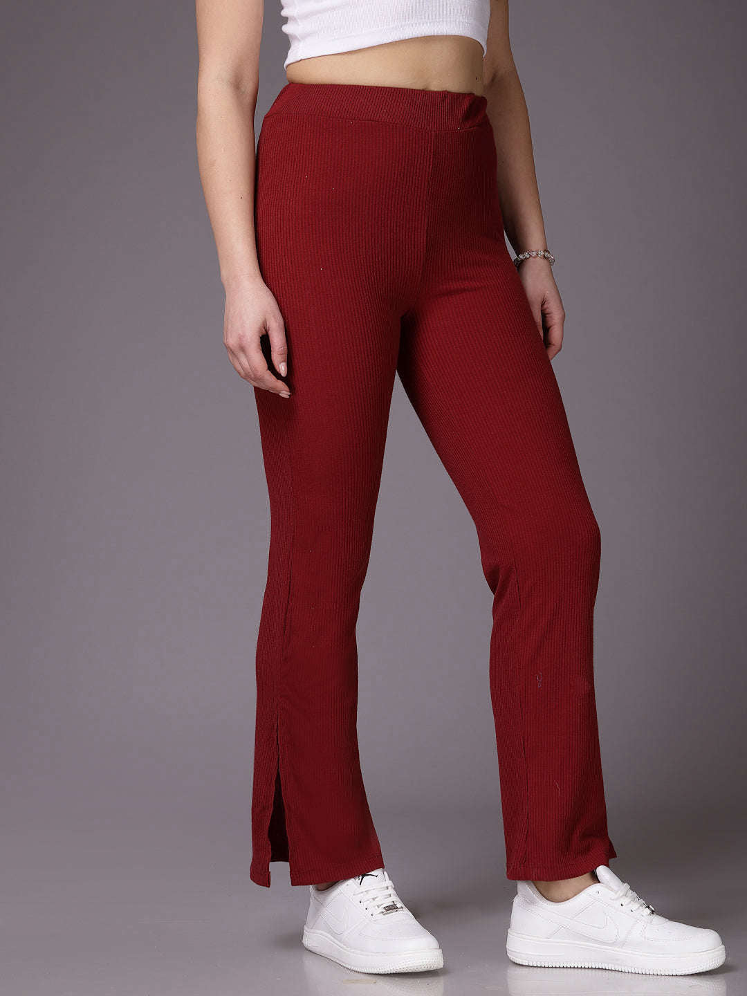 Shop Women Solid Trouser Online.