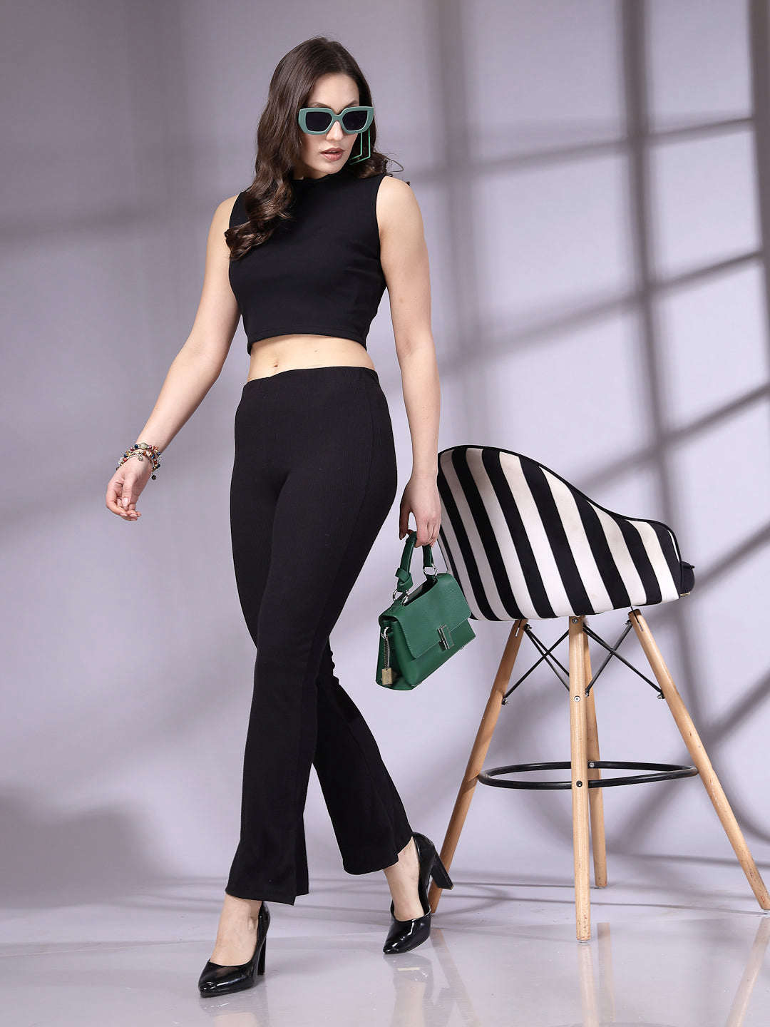 Shop Women Solid Trouser Online.