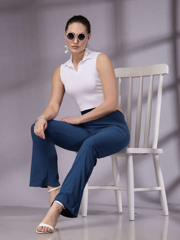 Shop Women Solid Trouser Online.