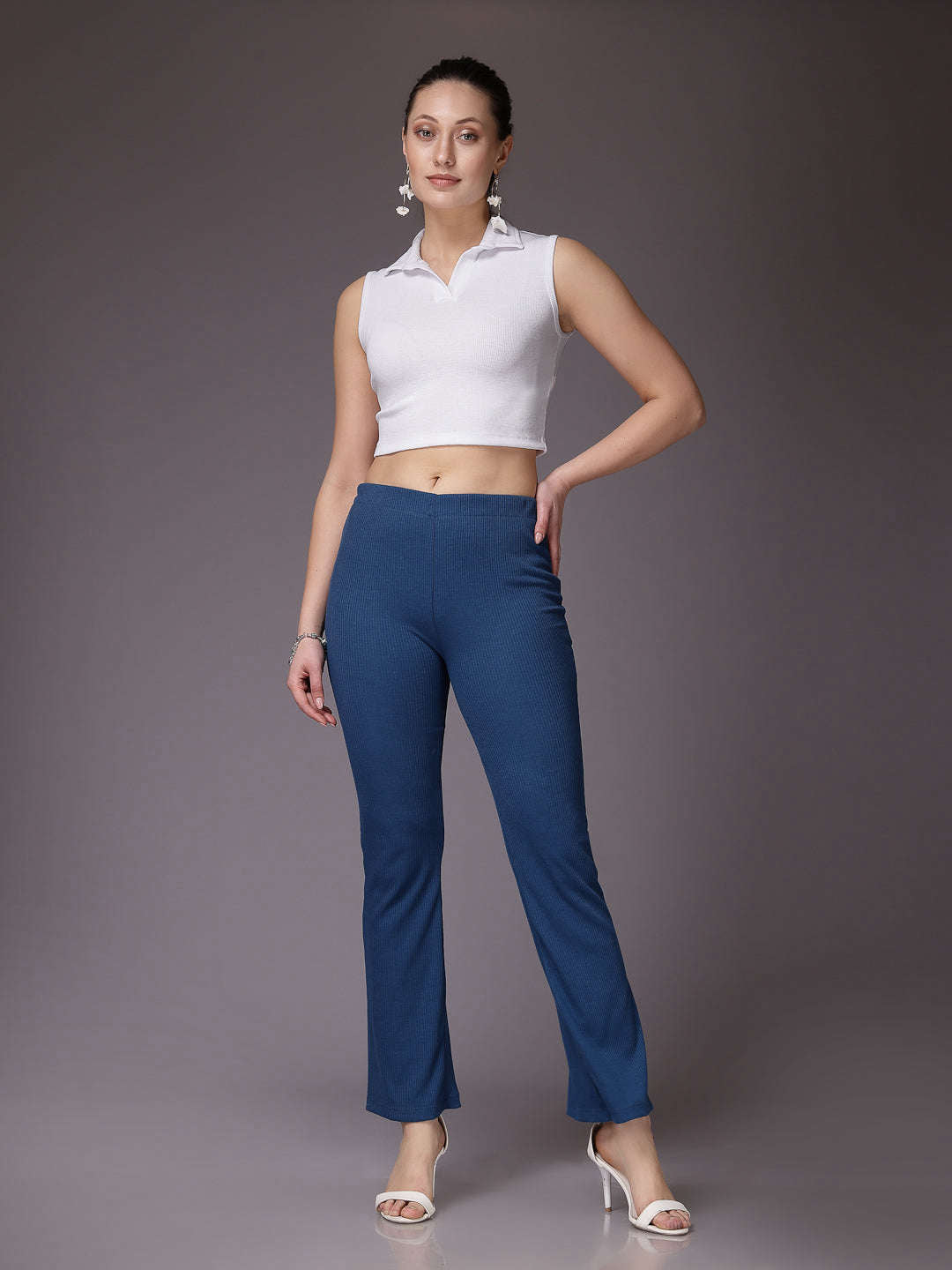 Shop Women Solid Trouser Online.